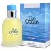 BLUE OCEAN POUR HOMME designer EDT cologne 3.4 oz. Citrus Aromatic fragrance for Men.