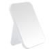 Ymemok Desktop Makeup Mirror  8 Inch Portable Mirror  Simple Folding Makeup Mmirror with Stand  Standing Wall Hanging Double-Duty White