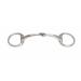 Small Ring Curved Mouth Eggbutt Snaffle Single Jointed Eggbutt 4.5" stainless steel