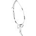 Shop OralGos Fashionable Necklace - Metal Bow Pendant Choker Cute Silver Clavicle Chain for International Shipping - Buy Online on GoSupps.com