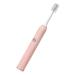 Electric toothbrush for efficient cleaning soft bristles waterproof with rechargeable USB connection ideal for travel at home (pink)