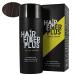 HairFiberPlus 27.5 g fibers instant hair loss coverage in seconds (Castano Dark) dark brown