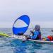 Blue 42'' Kayak Sail - Foldable Downwind Shade with Window - Portable Wind Paddle for Kayak & Canoe - Easy Travel & Carry Pouch - Windsurfing Sail - DOD2035 - Buy Online on GoSupps.com