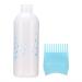 TIKATARER Hair Oil Applicator Brush Hair Color Applicator Brush 170ml Hair Dye Bottle with Comb Teeth for Professional Salon or Home Use (Blue)