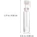 Buy Lurrose 50 Pack Mini Glass Perfume Sample Bottles - 1ml Empty Bottles for Essential Oils & Aromatherapy - Perfect for Home & Travel - Buy Online on GoSupps.com