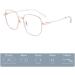 Women's anti-blue light/anti-fatigue computer glasses 1.56 aspheric resin lens goggles for cell phone/office Gold - Buy Online on GoSupps.com