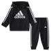 adidas Boys 2-piece Long Sleeve Essential Fleece Jacket Set Black 7