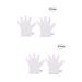 Healeved 12 Pairs Exfoliating Mask Cream Gloves Hand Foot Cream White