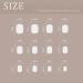 Sethexy Short Square Nails - 24Pcs Shiny Pure Color Acrylic Press on Nails for Women & Girls - International Shipping Available - Buy Online on GoSupps.com
