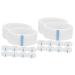 POPETPOP 20 Rolls Non-woven Fabric Bottom Lashes Lower Lashes Non-woven Fabric Tape Gentle Fabric Tape Duct Tape White Out Tape Eyelash Tape for Lash Extensions Makeup Tape Grid
