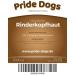 Premium Cattle Head with Fur for Dogs | 1000g | 100% Beef | Odor-Neutral Bag | Pridedogs | 20 cm | International Shipping - Buy Online on GoSupps.com
