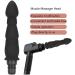 SONEW Waterproof Silicone Replacement Head for Muscle Massagers | Upgraded Massage Pistol Attachment | Depth Fabric Massager Accessories #2 (Black 0.47in) - Buy Online on GoSupps.com