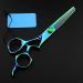 Professional 6 Inch Hair Cutting Scissors Set - Green Gem Thinning Shears for Salon & Barber - Premium Hairdressing Tools - Buy Online on GoSupps.com