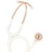 Stethoscope for Nurses Doctors | Nurse Accessories for Work | Nursing School Essentials | Dual-Head Chest Piece |Adult-Pediatric | 29" Premium White Latex-Free Tubing (Gold) Rose Gold/White