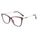 Blue Light Blocking New Oversized Computer Readers Cat-Eye Reading Glasses Anti UV Flat Light Mirror Eyewear +0.00 Red-pink