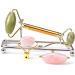 Jade Rose Quartz Roller Kit | 3 Changeable Heads Facial Roller for Glowing Skin - Shop Internationally - Buy Online on GoSupps.com