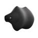 Yessetry massage neck support pillow car back support headrest pillow simulation human massage car back travel at home (black)