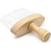 Minkissy Vintage Wooden Hair Remover Dust Towel & Shaving Brush - Professional Bamboo Hairdresser Dust Brush for Salon Use - 15x12x12cm White - Buy Online on GoSupps.com