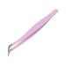 Eyelash extension tweezers slippery handle tight bite stainless steel small size for picking up and fostering cluster eyelashes perfect for at home and in the salon