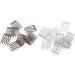 PULABO 20 pieces/piece 5 teeth diy metal wire hair clip bridal wedding veil comb Durable - Buy Online on GoSupps.com