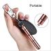 Lletfun Rose Gold Ear Wax Removal Tool Set with Key Chain Box - 7 Piece Portable Ear Spoon Pick Kit - Buy Online on GoSupps.com