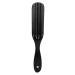 Durable Black Wood Handle Brush with Soft Elastic Bristles - Stimulates Follicles & Cleans Hair Impurities | Shop Internationally - Buy Online on GoSupps.com