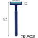 Buy Wudaizhi Men's Razor 10PCs - Portable Manual Beard Trimmer for Home & Travel - Long Handle Blue | Best International Shipping - Buy Online on GoSupps.com