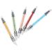 Frcolor Silicone Nail Art Brush Set - 5 Pack Gel Carving Pens with Rhinestone Handle | Perfect for Acrylic Nail Design - Buy Online on GoSupps.com
