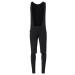 VAUDE Men's Kuro Warm Hybrid Bib Tights - cycling shorts for men - warm insulating shorts - including seat pad L Black