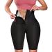 KUMAYES Sauna Sweat Pants for Women High Waist Slimming Shorts Compression Thermo Workout Exercise Body Shaper Thighs Black XX-Large