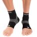 Zensah Plantar Fasciitis Sleeve - Relieve Heel Pain, Arch Support, Reduce Swelling - Compression Foot Sleeve, Plantar Fasciitis Sock Medium 1 Pair - Black