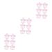NUOBESTY 18 Pcs Storage Box Boxes Mini Jelly Beans Wedding Party Candy Boxes Packing Box Christmas Baby 8x7cmx3pcs Pinkx3pcs