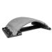 EVVMNAK's back massage device Stretcher Relax Bahrre lumbar support spine pain relief chiropractic lumbar spine back stretching a gray
