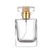Empty glass perfume bottle 50 ml atomizer rectangular