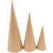 Paper Mache Craft Cones Variety Pack - Set of 12 - 3 Sizes - Ideal for DIY Projects - Buy Online on GoSupps.com