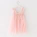 PythJooh Baby Girl Butterfly Wings Tulle Dress | Toddler Princess Sundress 6-9 Months Pink - Buy Online on GoSupps.com