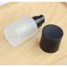 30ml Empty Frosted Glass Refill Bottle - Ideal for Creams Lotions Cosmetics & Travel | Black Dust Cap - Buy Online on GoSupps.com