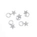 Dreadlock Hair Rings Silver Star - Hair Braid Rings Loops Clips Accessories for Women and Girls - Buy Online on GoSupps.com