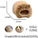Small Animal Warm Hut Bed House Hanging Hammock Toy - Ideal for Rats, Hamsters, Mice, Sugar Gliders, Chinchillas - Buy Online on GoSupps.com