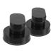 FOMIYES 2 Pieces Black Suction Cup Handles for Bathroom Drawer Durable Non-Slip Bracket for Elderly