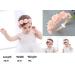 4 Pack Baby Girls Flower Headbands - Elastic Nylon Hair Accessories for Newborns | Perfect for Parties & Weddings - Buy Online on GoSupps.com
