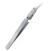 Tweezers Reverse Ceramic Tweezers Electronic Cigarette Heat Conductive Curved Straight Tweezers Precision Tweezers Set (Size : Oblique Head)