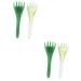 Magiclulu 4 pieces hair comb massager scalp massager scalp massager stick jade massage tool walking massage comb head massager scalp stress relaxed handy scroll wheel