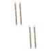 FOMIYES 4 Pcs White Eyeliner Pencil Gel Eyeliner Pencil Makeup Eyebrow Pencils Eye Shadow Pencil Miniature 1 count (Pack of 1) Brownx2pcs