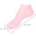 FRCOLOR 3 Pairs Sock Moisturizing Gel Booties Beauty Care Exfoliating Skin Protect Soles Tableware Sucker Titanium Ear Pick Essential Oil Spa Women's Heel Pink Silicone Gel Sebs - Buy Online on GoSupps.com