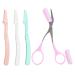 3PCS Eyebrow Razor & Facial Shaver Set - Foldable Trimming Scissors & Dermaplaning Tool for Men & Women | International Shipping - Buy Online on GoSupps.com