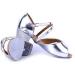 Missfiona Girls Glittering Latin Ballroom Dance Shoes - Silver, Size 4 Big Kid - Buy Online on GoSupps.com