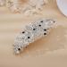 Voarge Wedding Hair Clip Rhinestone Bridal Hair Accessories Simulated Pearl Hair Clip Barrette Silver-Tone Flower Hair Piece for Women and Girls (black) - Buy Online on GoSupps.com