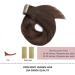 Hotlulana Tape Extensions - 100% Real Hair Balayage Chocolate Brown & Dark Red Brown (#4/4/33) - 16 Inch Skin Weft - 20 PCs Invisible Extensions - Buy Online on GoSupps.com
