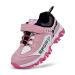 Biacolum Girls Hiking Shoes Running Waterproof Sneakers for Girls Boys Pinkwhite/Black 2 Little Kid Pinkwhite/Black